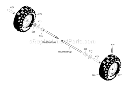 Part Location Diagram of 1736781YP Murray Tire & Rim, Left