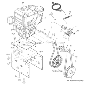 Part Location Diagram of 1740574WMA Murray Plate-Engine Mount
