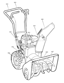 Part Location Diagram of 1741437MA Murray Decal, 900/24 Craftsman Auger