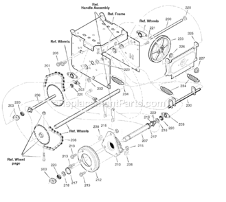 Part Location Diagram of 1501091MA Murray Sprocket, 7 Tooth