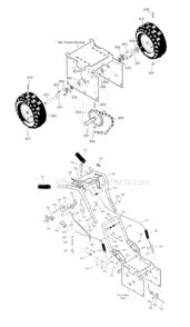 Part Location Diagram of 1501376E701MA Murray Assembly, Handle Upper