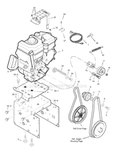 Page A Diagram and Parts List for 1695539 2008 Murray Snow Blower
