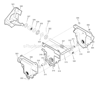 Page E Diagram and Parts List for 1695539 2008 Murray Snow Blower