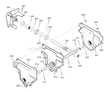 Page B Diagram and Parts List for 1695540 2008 Murray Snow Blower
