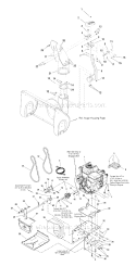 Part Location Diagram of 1736719YP Murray Discharge Chute Assembly