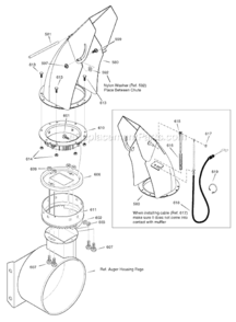 Part Location Diagram of 1736562AYP Murray Chute Assembly