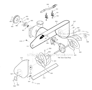 Page E Diagram and Parts List for 1695561 C950-52848-02008 Murray Snow Blower