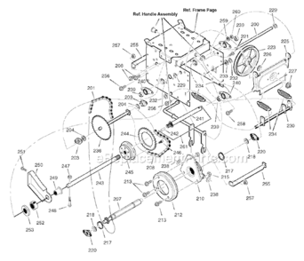 Page C Diagram and Parts List for 1695562 C950-52816-02008 Murray Snow Blower