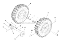 Part Location Diagram of 1736621YP Murray Wheel & Tire Assembly, R.H. Snow Xtrac 16 X 4.8-8