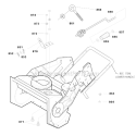 Chute_Control_Rod_Assembly Diagram and Parts List for 1695717  Murray Snow Blower