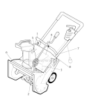 Decals Diagram and Parts List for 1695717  Murray Snow Blower