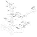 Chute_And_Rotation_Group Diagram and Parts List for 1695835  Murray Snow Blower