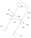 Handles_And_Controls_Group_-_Manual Diagram and Parts List for 1695885  Murray Snow Blower