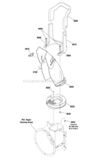 Discharge_Chute Diagram and Parts List for 1695978  Murray Snow Blower