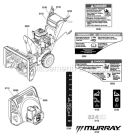 Part Location Diagram of 1752754YP Murray Decal, Model 824Ex