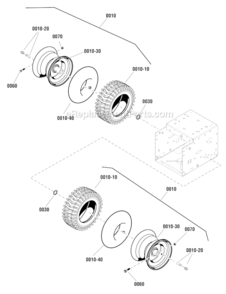 Wheel_And_Tire_Group Diagram and Parts List for 1696047 2011 Murray Snow Blower