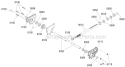 Gear Case Assembly Diagram and Parts List for 1696154-00 824LD - 2012 Murray Snow Blower