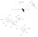 Auger Drive Diagram and Parts List for 1696158-00 1730HD - 2012 Murray Snow Blower