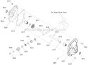 Gear Case Assembly Diagram and Parts List for 1696158-00 1730HD - 2012 Murray Snow Blower