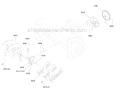 Auger Drive Diagram and Parts List for 1696159-00 BP2132S - 2012 Murray Snow Blower