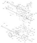 Traction Drive Diagram and Parts List for 1696160-00 BP2138S - 2012 Murray Snow Blower