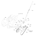 Auger Drive Diagram and Parts List for 1696161-00 822S - 2012 Murray Snow Blower