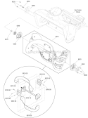 Auger Diagram and Parts List for 1696161-00 822S - 2012 Murray Snow Blower