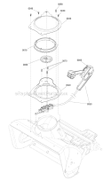 Chute Rotation - Remote Diagram and Parts List for 1696162-00 922S - 2012 Murray Snow Blower