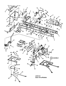 Main Frame Assembly - Gear Drive Diagram and Parts List for CLT155420 (7800307)(2008) Murray Lawn Tractor Accessories