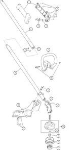 General Assembly Diagram and Parts List for M2510 41EDZ03C758 Murray Trimmer