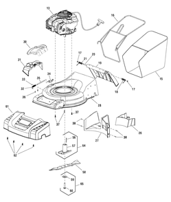 Part Location Diagram of 707318 Murray Front Cover