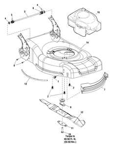 Part Location Diagram of 703779 Murray Baffle, Front