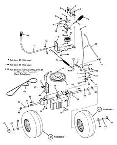 Motion Drive Group - Gear Drive Diagram and Parts List for LT135420C (7800361)(2008) Murray Lawn Tractor