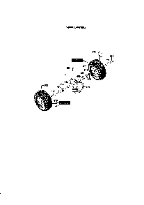 Wheels assembly Diagram and Parts List for 622504X8  Murray Snow Blower