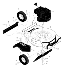 Page B Diagram and Parts List for 201010X50A  Murray Lawn Mower
