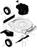 Page B Diagram and Parts List for 201030X24A  Murray Lawn Mower