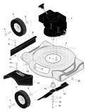 Page B Diagram and Parts List for 20111X194B  Murray Lawn Mower