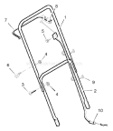 Part Location Diagram of 43786E700 Murray Lever, Engine Stop