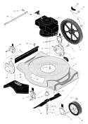 Page B Diagram and Parts List for 203030X48A  Murray Lawn Mower