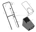 Part Location Diagram of 671918E724MA Murray Handle, Upper (Gray)