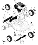 Part Location Diagram of F-98596 Murray Instruction Book