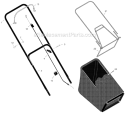 Part Location Diagram of 1101828E701MA Murray Handle Upper 20p&tm I