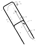 Part Location Diagram of 672665E724 Murray Handle, Upper (Gray)