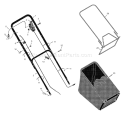 Part Location Diagram of 71581E701MA Murray Handle Upper 22SD