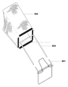 Part Location Diagram of 672293MA Murray Frame-Bag 21RB Mount