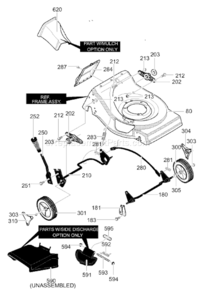 Part Location Diagram of 071246MA Murray Cover, Rear