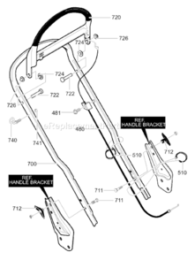 Part Location Diagram of 672326MA Murray Stop Cable