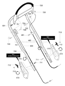 Part Location Diagram of 672748MA Murray Cable,drive Latching