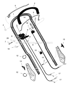 Page B Diagram and Parts List for 218910X43B  Murray Lawn Mower