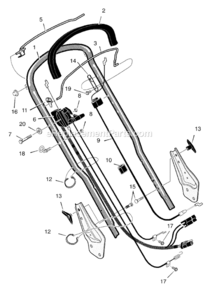 Page C Diagram and Parts List for 218950X92A  Murray Lawn Mower
